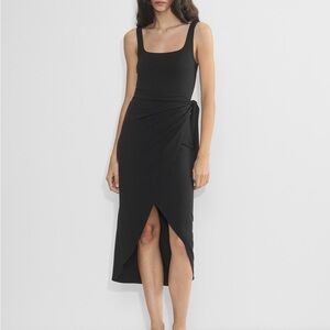 Wilfred Elegant Black Midi Dress